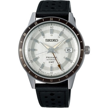 SEIKO 精工 Presage GMT機械錶-40.8mm SSK011J1/4R34-00B0Z