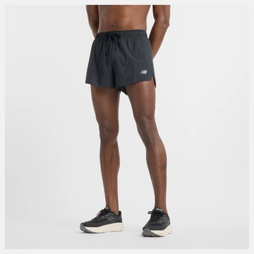 NEW BALANCE 短褲 NB 黑 網布 三吋 內裡 機能短褲 男 MS51283BK