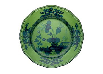 GINORI 1735 仿古花園 圓盤 綠