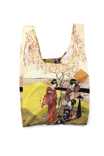 英國Kind Bag-環保收納購物袋-中-博物館收藏系列-喜多川歌麿