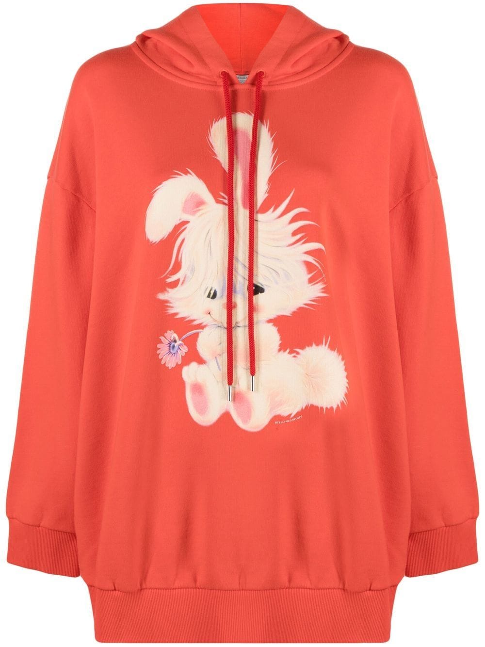 Stella McCartney - Lunar New Year jersey hoodie - women - Sustainable Cotton - 34 - Red