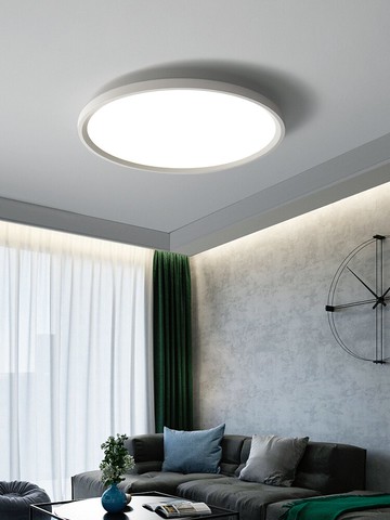 超薄白色吸頂燈簡約現代臥室燈亞克力主臥燈鋁材極簡書房燈客廳燈