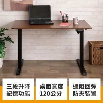 TZUMii便利電動升降桌120CM寬-雙色可選 升降電腦桌/升降書桌/升降辦公桌/升降桌/電腦桌/電競桌/學習桌/工作