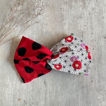 日本桔梗寬版髮帶