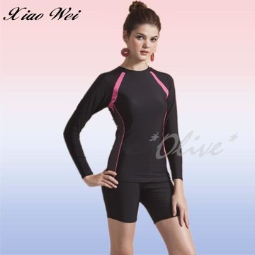 泳之美品牌 時尚單件長袖水母衣/游泳上衣NO.1318
