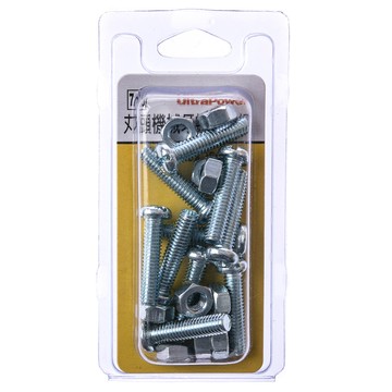 713 丸頭機械牙螺絲 附帽 M6X25mm 10組