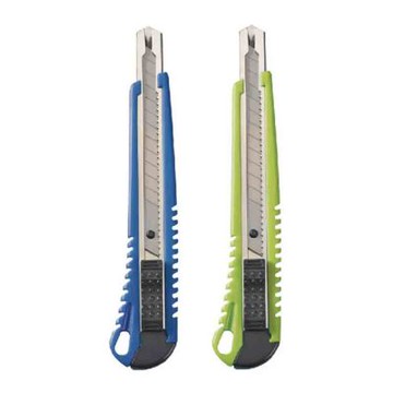 【COX 三燕】自動卡鎖 安全性 高級 小美工刀 顏色隨機出貨 12支/盒 SD-11