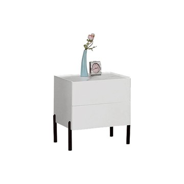 【H&D東稻家居】白色岩板床頭櫃(TJS1-07701)