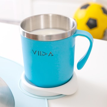 VIIDA - Soufflé 抗菌不鏽鋼杯-寶貝藍