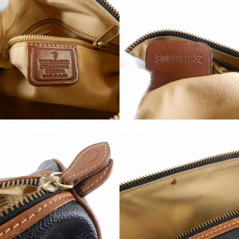 ①▪️ 【TRUSSARDI:トラサルディ】 かごバッグ ハンドバッグ