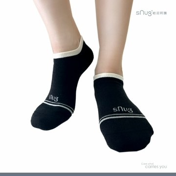 【海洋友善｜銀離子船型除臭襪-黑米】