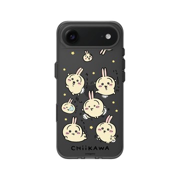 iPhone Air Clear (相機按鈕) 酷墨灰 - 吉伊卡哇Chiikawa - 兔兔跳來跳去