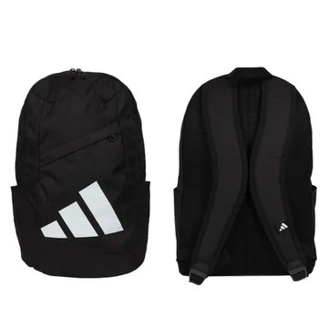 ADIDAS 大型後背包-雙肩包 肩背包 旅行包 愛迪達 黑白