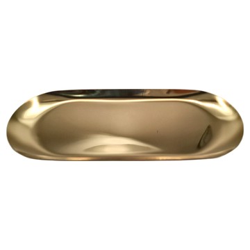 金屬橢圓托盤  22.8 x 9.5cm  金色