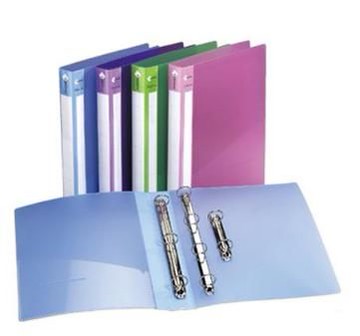 雙鶖牌 FLYING 3310 冰彩圓型1吋三孔夾 -24入 / 箱