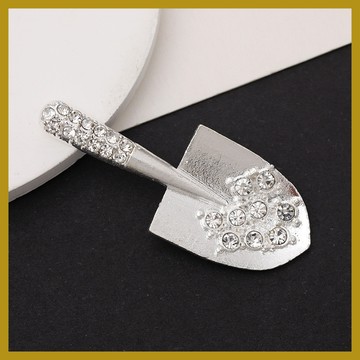 鋅合金小鏟子 飾品配件 diy鑲鑽配飾 手機殼美容材料 手作材料 奶油膠配件 飾品材料 飾品配件 diy手機殼