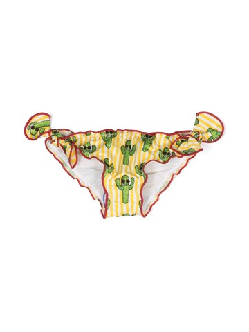 MC2 Saint Barth Kids - Happy Cactus-print swimming bottoms - kids - Polyamide/Elastane - 2 yrs - Yellow