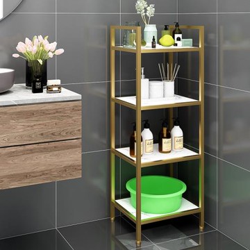 輕奢衛生間浴室多層置物架落地廁所馬桶夾縫邊柜臉盆廚房收納架子