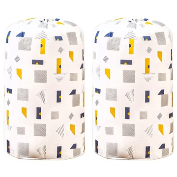 小麥購物 束口棉被收納袋 109g 3個  85 x 45cm  幾何  2組