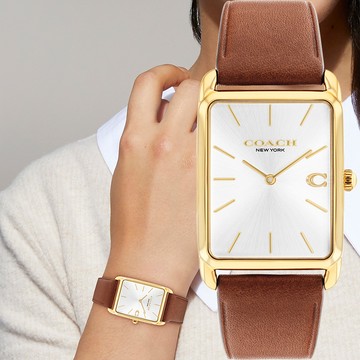 COACH Elliot 復古方形中性手錶 手錶-26 x 32mm(CO14400044)