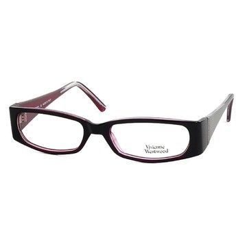 Vivienne Westwood 英國薇薇安魏斯伍德光學鏡框★閃亮晶鑽土星壓紋★英倫龐克風(洋紅) VW20203