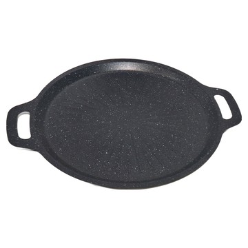 EDISH 韓版雙耳防燙麥飯石烤盤 (2入) 鍋體鋁合金 塗層麥飯石  34cm  1組