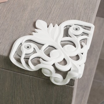 渦卷紋護角  防撞桌角 (真清白)