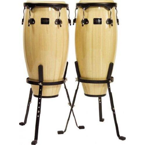 Schalloch スキャローチ 2-Piece Conga Set With Stands Black Hardware