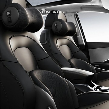 【CS22】汽車頸椎電動按摩枕車用記憶棉靠墊(頸椎按摩枕+按摩靠墊)