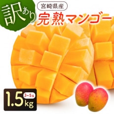 宮崎県産完熟マンゴー1.5kg(3玉～5玉)