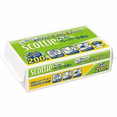 スコッティ ペーパーふきんサッとサッと 200組x30個セット