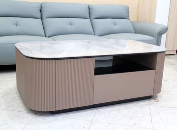 【歐風別館】羅賓岩板茶几【基隆至台中免運費】