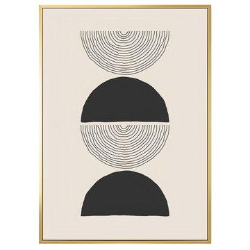 Boluo 菠蘿選畫所 螺旋圓舞曲IV 掛畫  40 x 30cm  金色