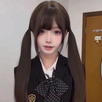 臺灣嚴選假髮Lolita萌妹長直髮仿真棕色黑色70cm長直髮頭套jk