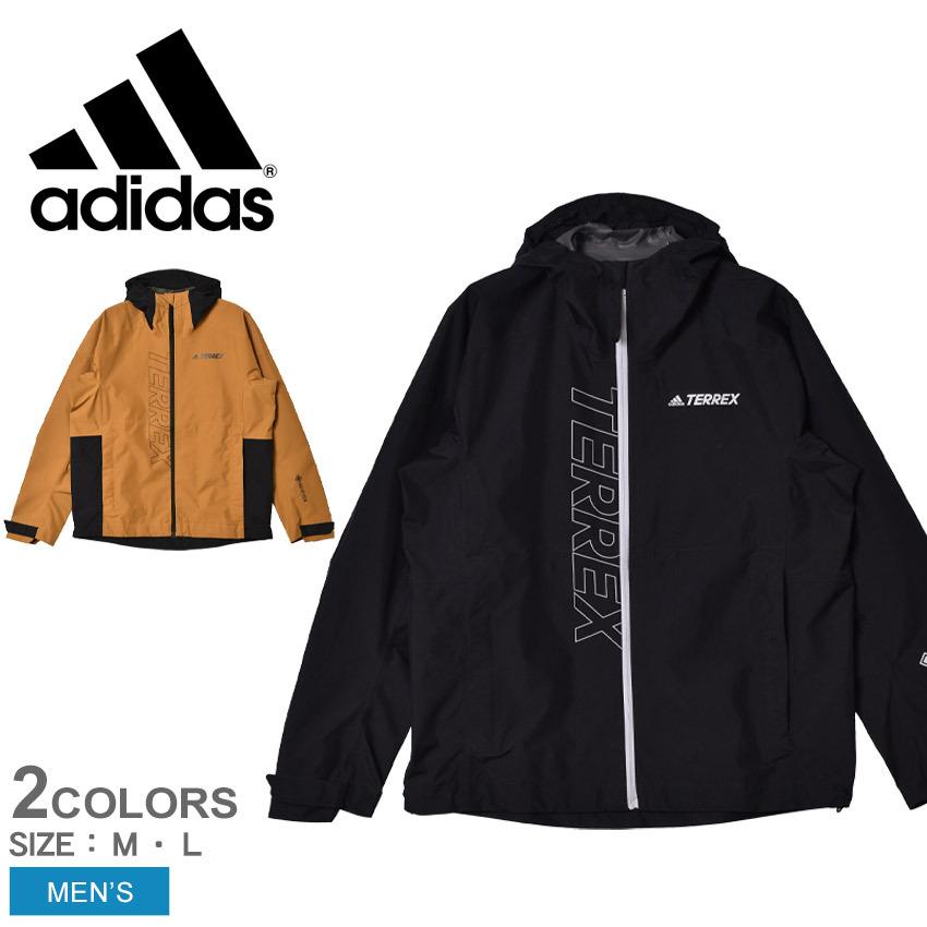 送料無料 アディダス アウトドアジャケット メンズ テレックス GORE-TEX パックライト レインジャケット ADIDAS 29521 ブラック  黒 登山 台風対策 | LINEブランドカタログ