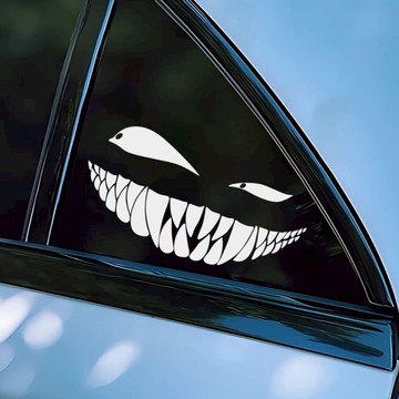 奸笑貼紙 汽車貼紙 防水車貼 搞笑貼紙 車用貼紙 笑臉貼紙 邪惡貼