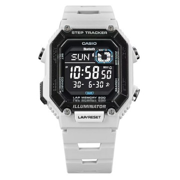 CASIO 卡西歐WS-B1000-8BV 簡約運動藍芽計步器腕錶 白色  41.3 mm｜樂天領券現折★全館特惠中★指定刷卡回饋10%