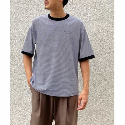 アー ヴェ ヴェ ワイドシルエットボーダーリンガーｔシャツ メンズ ブラック M A V V 通販 Lineポイント最大get Lineショッピング