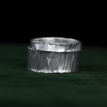 【soid Studio適品】925銀戒指-鎚造