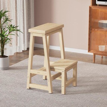 免運 腳踏凳 實木梯 增高架 腳踏增高架 兩用階梯多功能高凳 實木高凳子 家用梯子 折疊梯凳室內