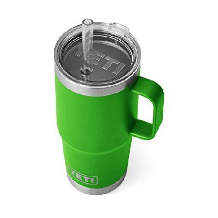 YETI Rambler 25 oz Straw Mug, Vacuum Insulated, Stainless Steel, Canopy Green並行輸入