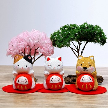 【福守三吉】日本開運 招財貓 柴犬 白狐