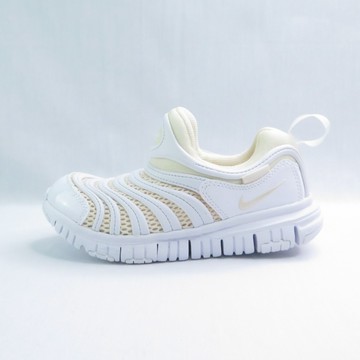 NIKE IB7245101 中童鞋 毛毛蟲運動鞋 Dynamo Free 無鞋帶即穿 白x米黃【iSport愛運動】