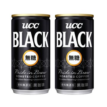 UCC BLACK無糖咖啡185gx2箱(共60入)