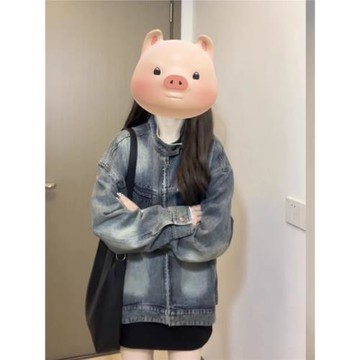 2026年秋季歐貨通勤復古英倫風牛仔上衣高級感氣質時尚小個子外套