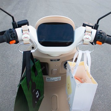 【新品優惠】 電動車掛鉤加長前置通用加長版可愛承重強力電動車配件解放雙手  1・7