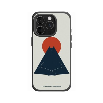 iPhone 16 Pro SolidX 黑 - ilovedoodle (Lim Heng Swee) - Cat Landscape - Meditation 貓咪冥想