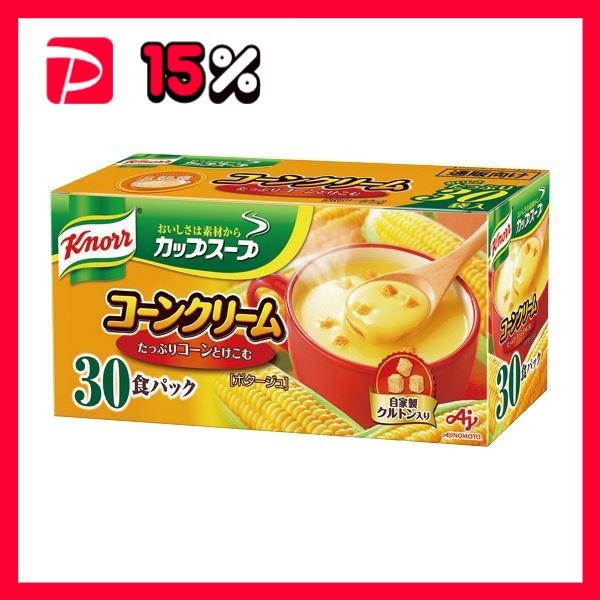 （まとめ）味の素 クノール カップ スープコーンクリーム 17.6g 1箱（30食）〔×5セット〕〔代引不可〕