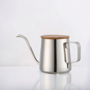 不鏽鋼手沖壺 250ml  / 竹蓋 ( 0092sv1)