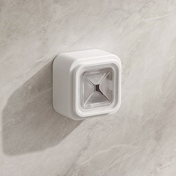 十字型無痕壁掛毛巾掛勾/收納塞(附背膠)-3入-多色可選 透明